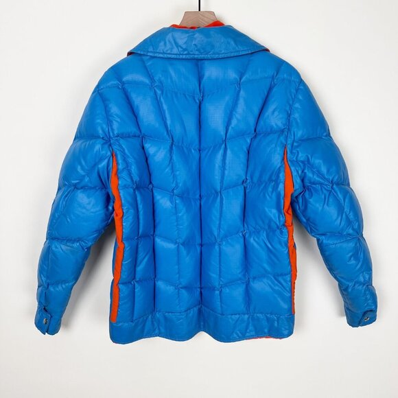 Vintage 70s Down Feather Puffer Jacket Coat Ski Puff Insulated Warm Winter 1970s - Picture 12 of 13